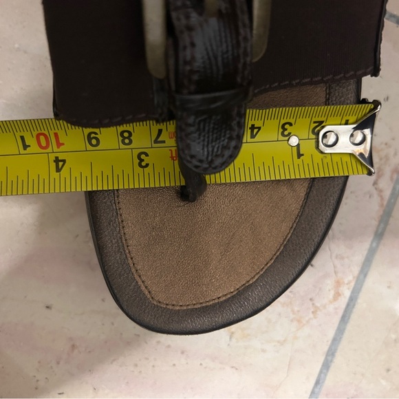 Cole Hann Nike Air Sandals Women's Size 7.5 Brown Black Slip On Casual On the go - Picture 12 of 14